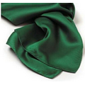 Kelly Green Polyester Satin Scarf - 30"x30"